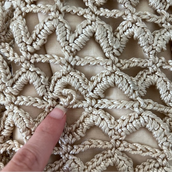 Free People Moonlight Beaded Pouch Purse Crossbody Bag in Cream - Picture 6 of 10